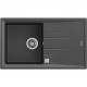 TEKA Fregadero  sobre encimera  TEGRANITE STONE 50 B-TG 1C 1E V.AUTO STONE GREY. 115330027, Una cubeta, con escurridor, Silver,